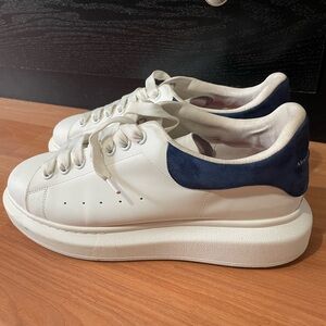 Alexander McQueens size 43, blue and white